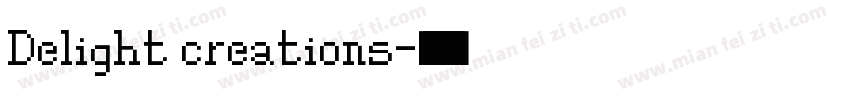 Delight creations字体转换